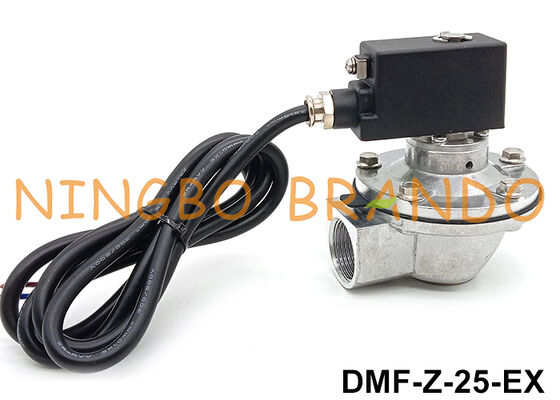 BFEC 1'' DMF-Z-25 Right Angle Pulse Jet Valve with Exproof Coil 24V 220V (کافک الکتریکی با زاویه راست)