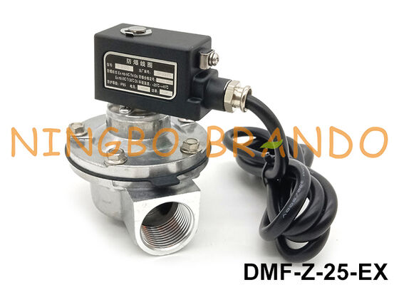 BFEC 1'' DMF-Z-25 Right Angle Pulse Jet Valve with Exproof Coil 24V 220V (کافک الکتریکی با زاویه راست)