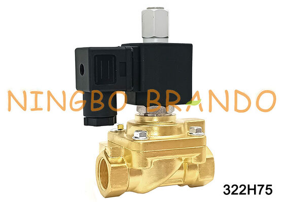 پارکر نوع 322H75 1/2 اینچ شیر برقی معمولی باز 40 بار 24 ولت 110 ولت 220 ولت