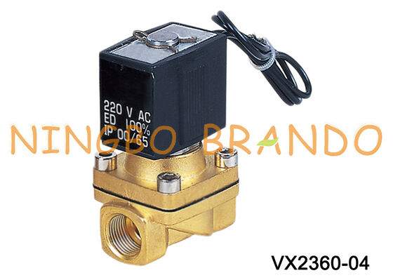VX2360-04 1/2 اینچ SMC نوع شیر برقی برنجی برای هوای آب 220 ولت 110 ولت 24 ولت