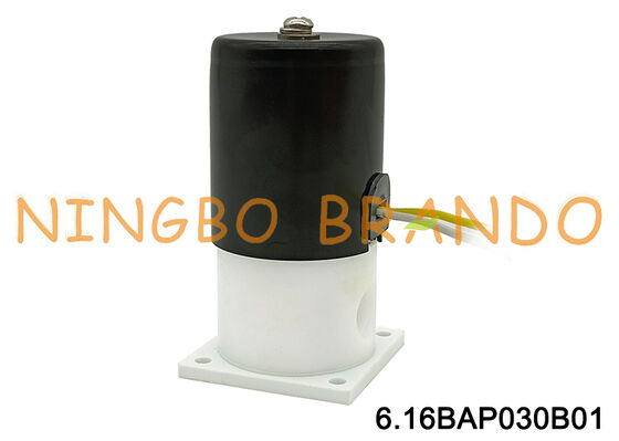 شیر برقی PTFE 1/8 اینچ برای جداسازی مقاومت در برابر خوردگی قلیایی اسیدی