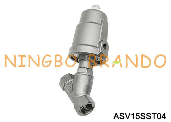 1/2'' Pneumatic Angle Seat Valve 2 Way 2 Position DN15 PN16 Thread