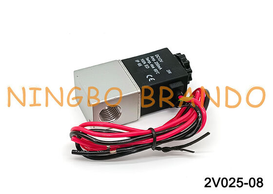 AIRTAC Type 2V025-08 شیر برقی دو طرفه 1/4 اینچ سرنخ های پرنده