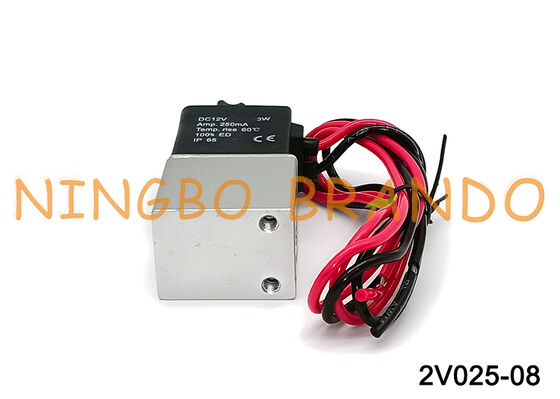 AIRTAC Type 2V025-08 شیر برقی دو طرفه 1/4 اینچ سرنخ های پرنده