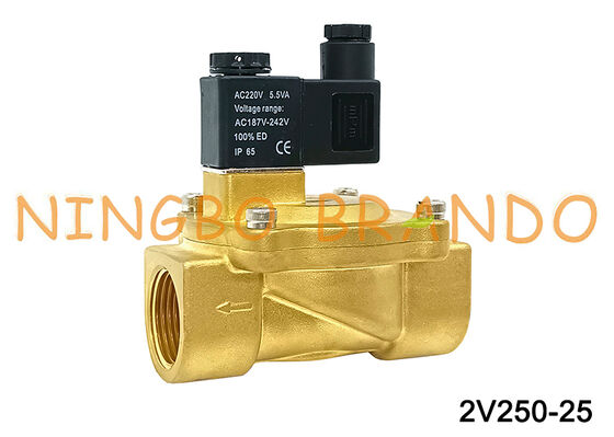 Airtac Type 2V250-25 شیر برقی دو طرفه شیر هوا AC220V 110V DC12V 24V
