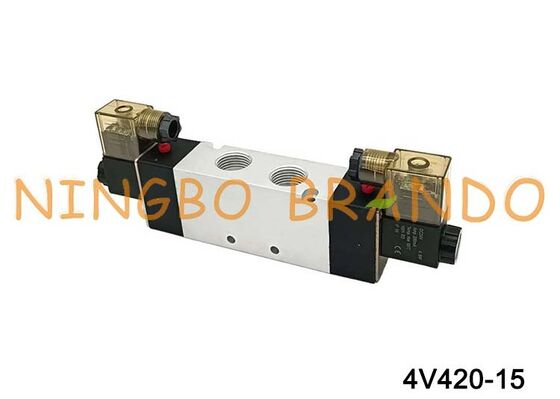 شیر برقی نوع AIRTAC شیر هوا 4V420-15 DC 12V 24V AC 110V 220V