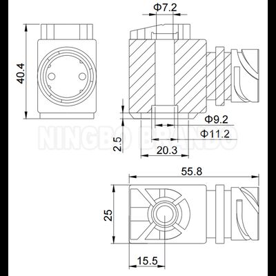 سیم‌پیچ سلونوئید 24 ولت DC برای شیر سلونوئید ترمز هوای کامیون A5410560304