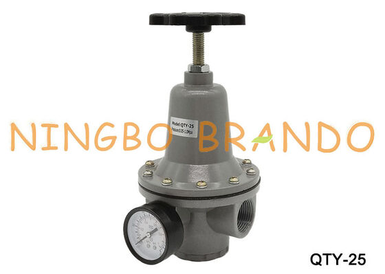 تنظیم کننده فشار پنوماتیک QTY-25 1.0MPa رگولاتور 1 اینچی با گیج QTY25