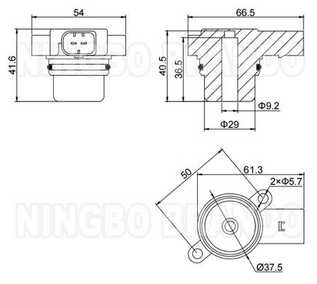 سیم‌پیچ شیر برقی WABCO مدل 442 051 021 1 برای سیستم تعلیق بادی BMW ولتاژ 12 ولت DC و جریان 0.96 آمپر