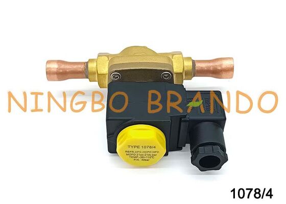 شیر برقی نوع Castel 1/2'' لحیم کاری 1078/4 1078/4A6 1078/4A7 24V 110V 220V