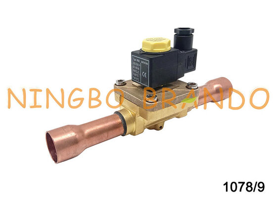 شیر برقی نوع Castel با سیم پیچ HM2 230V 1078/9A6 1 1/8 اینچ لحیم کاری