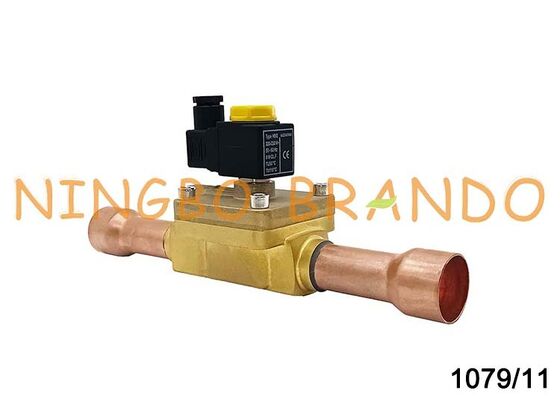 شیر برقی فریزر تهویه مطبوع Castel Type 1079/11 1-3/8 اینچ به طور معمول بسته است