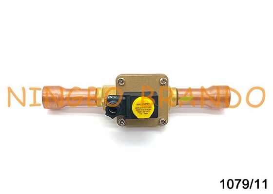 شیر برقی فریزر تهویه مطبوع Castel Type 1079/11 1-3/8 اینچ به طور معمول بسته است