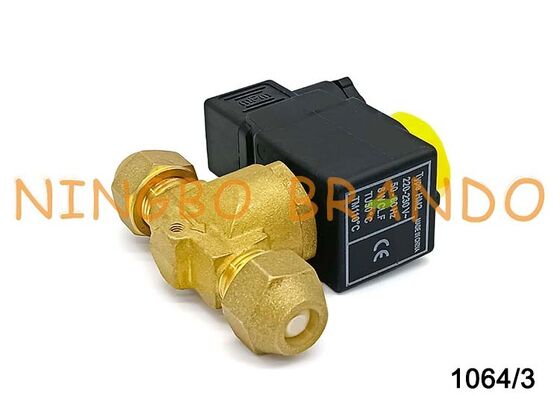شیر برقی 1064/3 Castel نوع 3/8 اینچ Flare 1064/3A7 برای تبرید