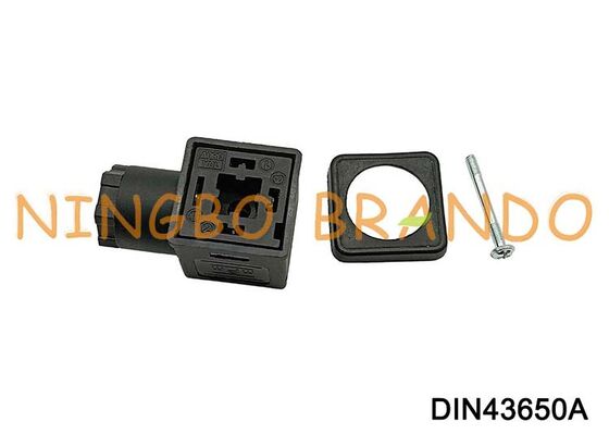 کانکتور سیم پیچ برقی DIN43650A 18 میلی متری 3 پین DIN 43650 نوع A
