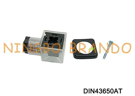اتصال سیم پیچ شیر برقی DIN43650A 18 میلی متر شفاف DIN 43650 نوع A
