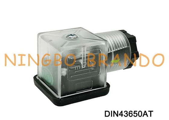 اتصال سیم پیچ شیر برقی DIN43650A 18 میلی متر شفاف DIN 43650 نوع A