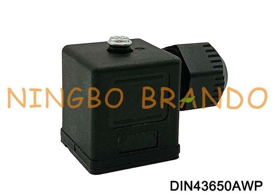 DIN43650A Waterproof Solenoid Valve Coil Connector IP67