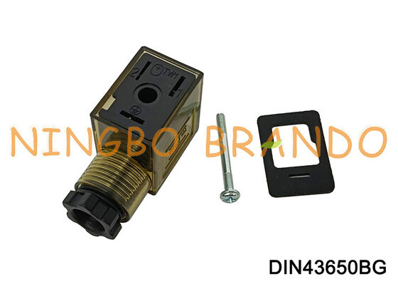 رابط سیم پیچ شیر برقی DIN43650B با LED DIN 43650 نوع B