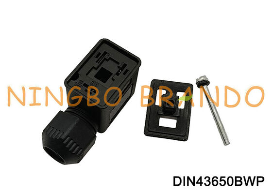اتصال سیم پیچ شیر برقی ضد آب DIN43650B IP67 DIN 43650 فرم B