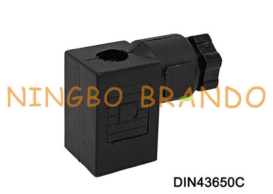 کانکتور سیم پیچ شیر برقی DIN43650 C MPM مشکی DIN 43650 نوع C