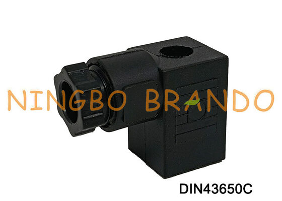 کانکتور سیم پیچ شیر برقی DIN43650 C MPM مشکی DIN 43650 نوع C