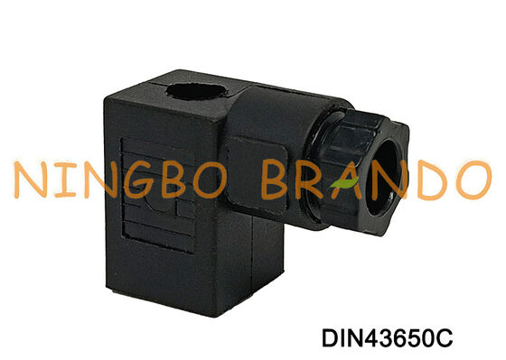 کانکتور سیم پیچ شیر برقی DIN43650 C MPM مشکی DIN 43650 نوع C