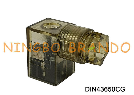 DIN43650C Solenoid Valve Coil Connector 9.4mm MPM Brown DIN 43650 Type C