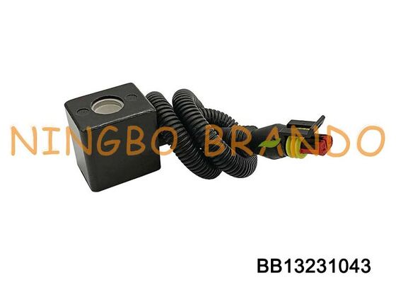 سیم پیچ برقی 12VDC 24VDC با اتصال دوشاخه برای قطعات یدکی خودرو