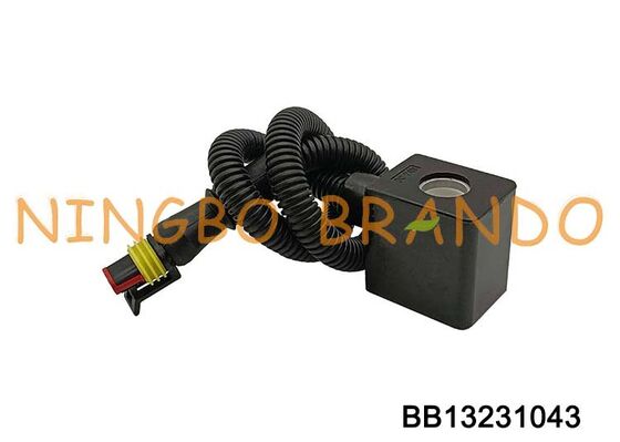 سیم پیچ برقی 12VDC 24VDC با اتصال دوشاخه برای قطعات یدکی خودرو