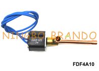 FDF4A10 رطوبت برقی یخچال و فریزر شیر برقی 1/4 &amp;#39;&amp;#39; 6.35mm OD AC220V به طور معمول بسته