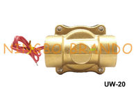 UW-20 2W200-20 3/4 &quot;NBR دیافراگم Uni-D نوع آب هوای روغن برقی Solenoid شیر به طور معمول بسته DC12V AC110V