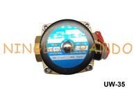 2W350-35 UW-35 1 1/4 &quot;UNI-D Type Brass Body NBR دیافراگم به طور معمول دریچه بسته شده برقی معمولی AC110V
