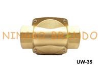 2W350-35 UW-35 1 1/4 &quot;UNI-D Type Brass Body NBR دیافراگم به طور معمول دریچه بسته شده برقی معمولی AC110V