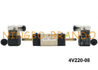 BSPT 1/4 &quot;4V220-08 AirTAC Type Pneumatic Solenoid Valve Double Control Control DC24V