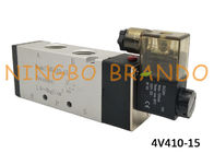 4V410-15 1/2 &quot;5 Way 2 Position Single Pneumatic Solenoid Valve AirTAC Type 400 Series