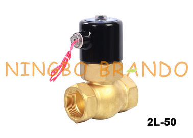 UNI-D Type US-40 2L-40 1-1 / 2 &quot;2/2 Way NC Servo Pilot Pilot Operated Brass Solenoid Valve AC110V AC220V DC24V