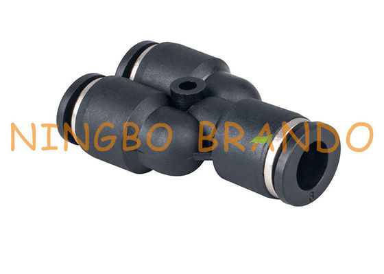 اتصالات شلنگ پنوماتیک Tube Union Y 1/4 &quot;8 میلی متری برای اتصال سریع