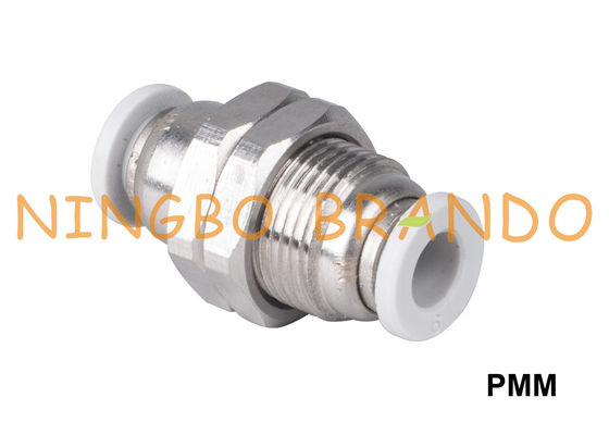 اتصالات سریع پنوماتیک PMM Bulkhead Union 1/8 &quot;1/4&quot; 3/8 &quot;1/2&quot;