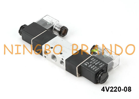 شیر برقی پنوماتیک 4V220-08 Airtac 4V220-08-DC24V DC24V