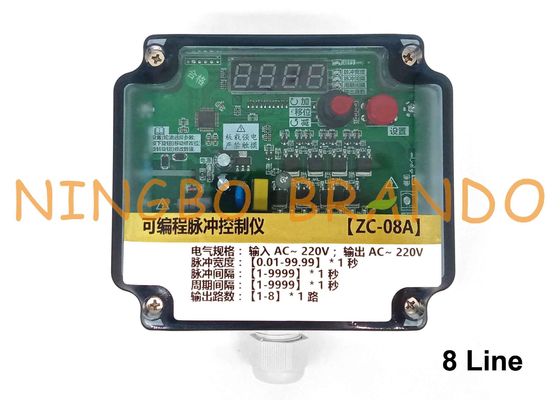 8 خط کنترل کننده فیلتر پالس جت سوپاپ کنترل کننده تایمر متوالی