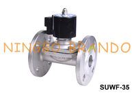 SUWF-35 1 1/4 &quot;شیر برقی آب فولادی ضد زنگ 24 ولت 220 ولت