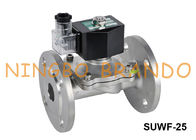 شیر برقی آب فولادی ضد زنگ 1 &quot;SUWF-25 DN25 220V 24V