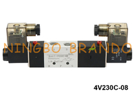 4V230C-08 Airtac نوع 5/3 راه شیر برقی پنوماتیک 24VDC 220VAC