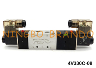 4V330C-08 Airtac نوع شیر برقی پنوماتیک 5 راه 3 موقعیت 24VDC