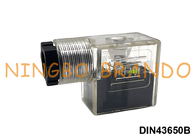 کانکتور سیم پیچ برقی DIN43650B IP65 MPM با LED DIN 43650 فرم B