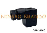 کانکتور دوشاخه سیم پیچ شیر برقی نوع C DIN 43650 IP65 DIN43650C