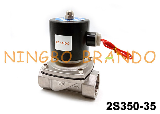 AC220V DC24V 2S350-35 SUW-35 1-1/4'' 304 SS Solenoid Valve