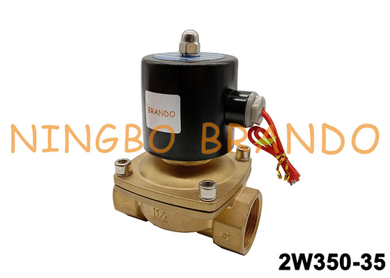شیر برقی 240 ولت 1-1/4 اینچ آب هوا برنجی 2W350-35-240V AC