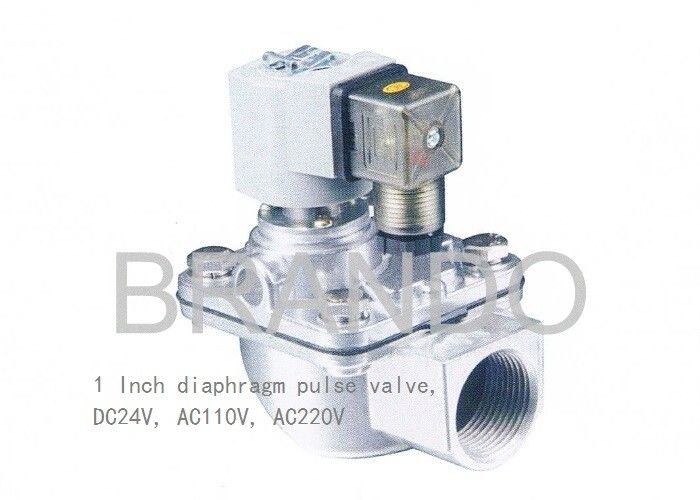 1 اینچ CA25T نوع دیافراگم پنوماتیک شیر پالس برای فیلتر کیسه های گرد و غبار